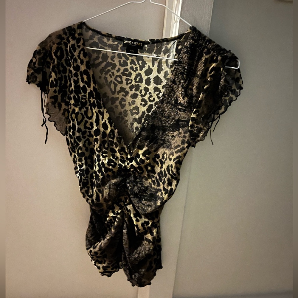 Leopard print top